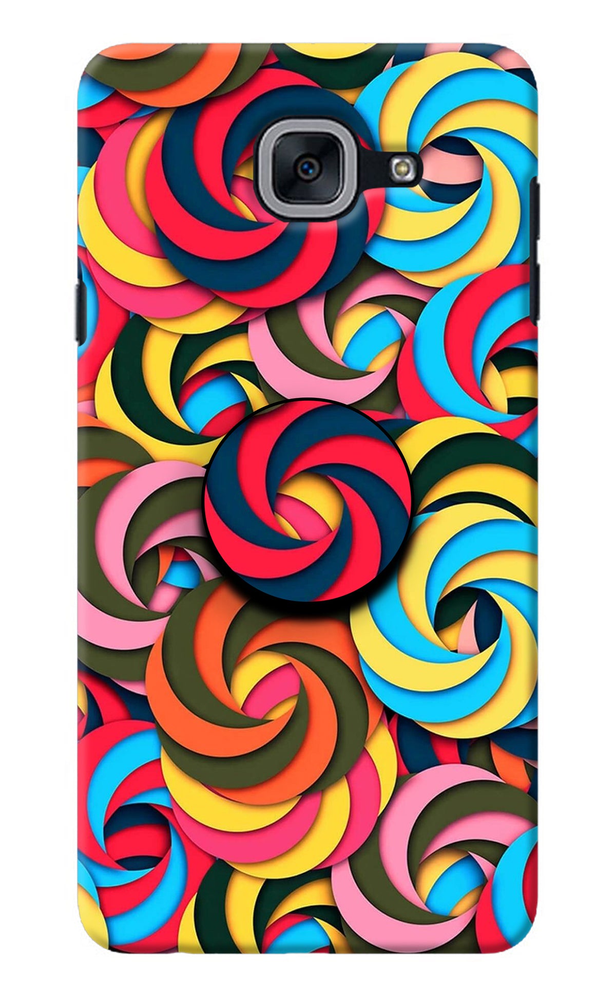 Spiral Pattern Samsung J7 Max Pop Case