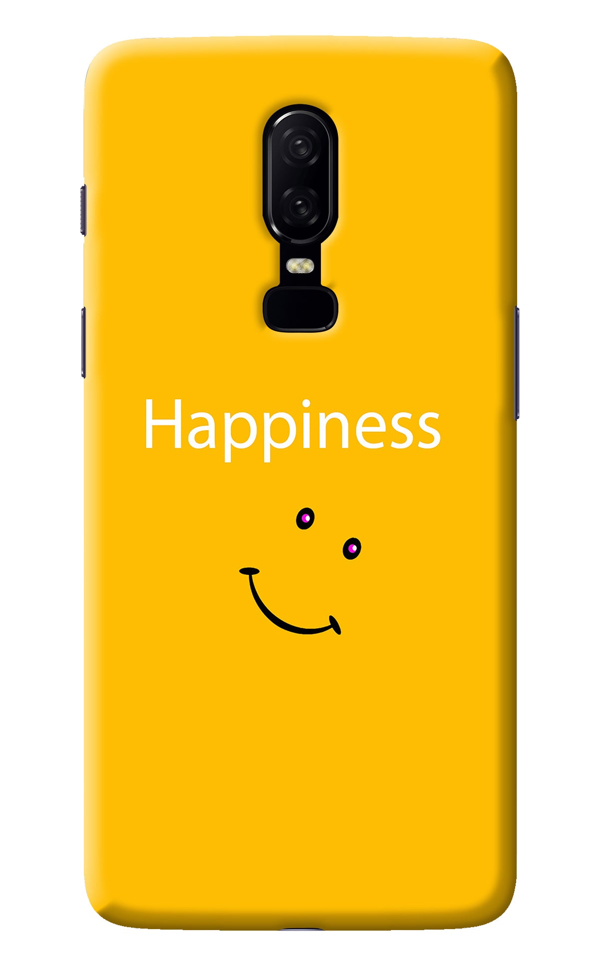 Happiness With Smiley Oneplus 6 Back Cover