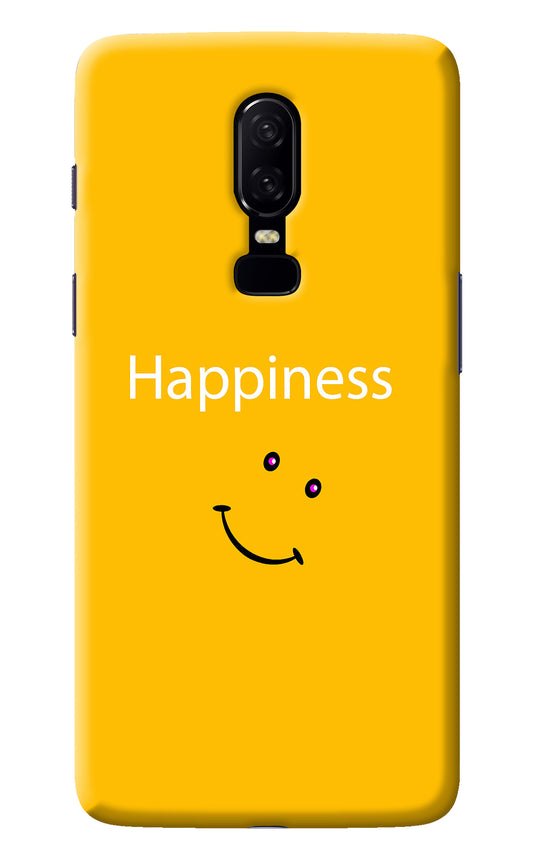 Happiness With Smiley Oneplus 6 Back Cover