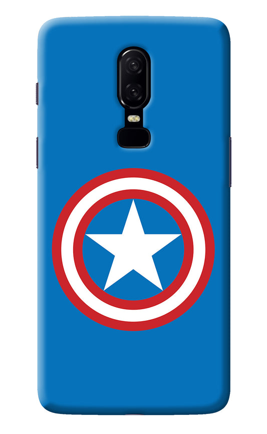Captain America Logo Oneplus 6 Back Cover