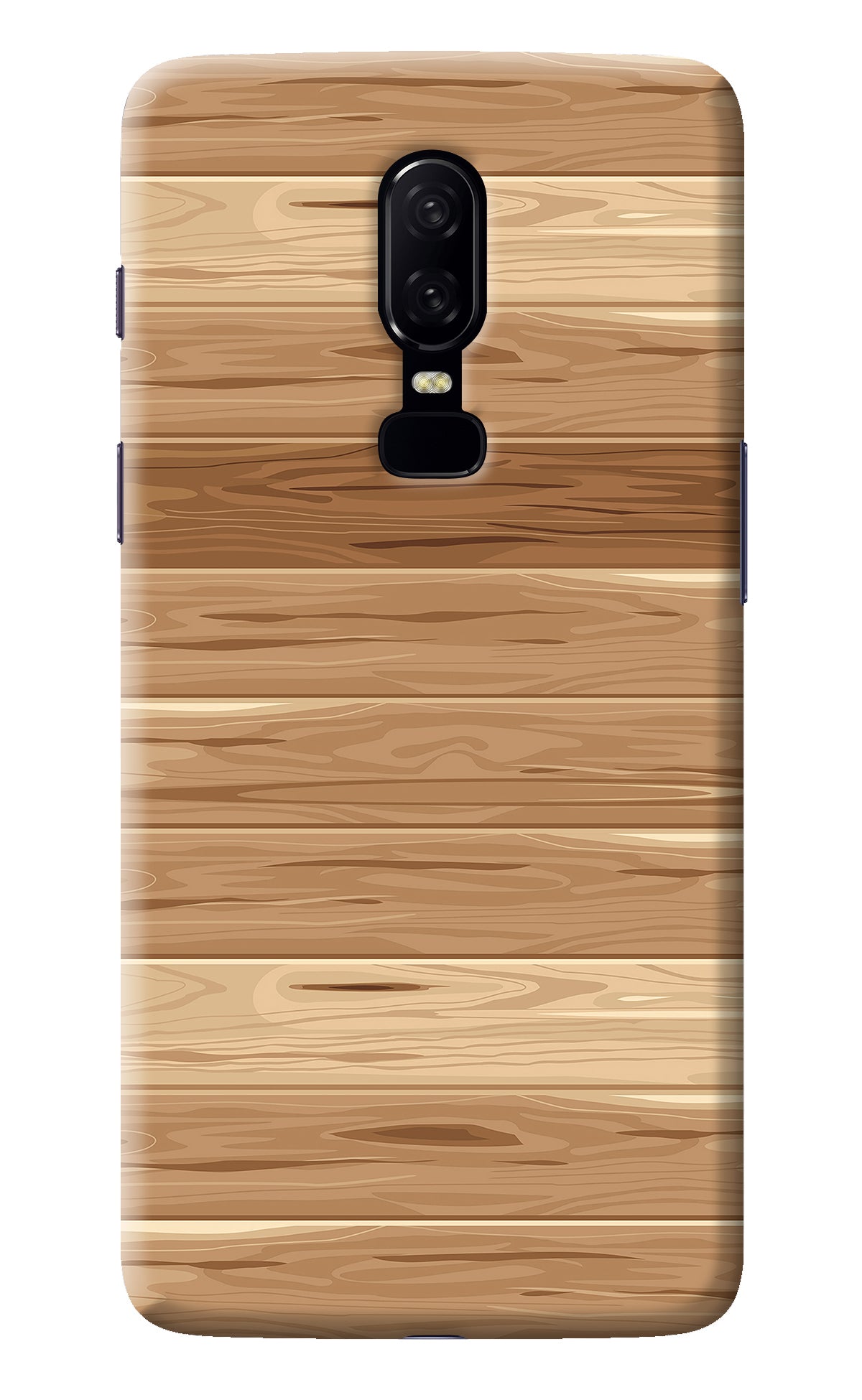 Wooden Vector Oneplus 6 Back Cover