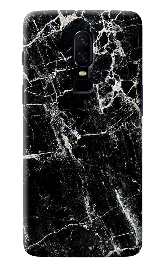 Black Marble Texture Oneplus 6 Back Cover