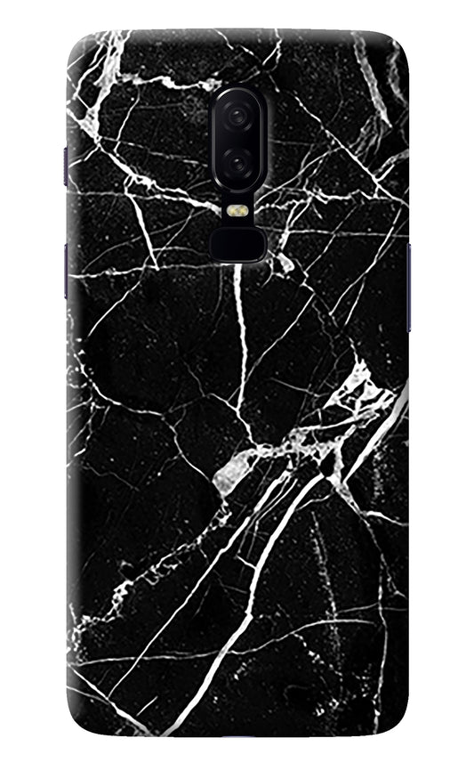 Black Marble Pattern Oneplus 6 Back Cover