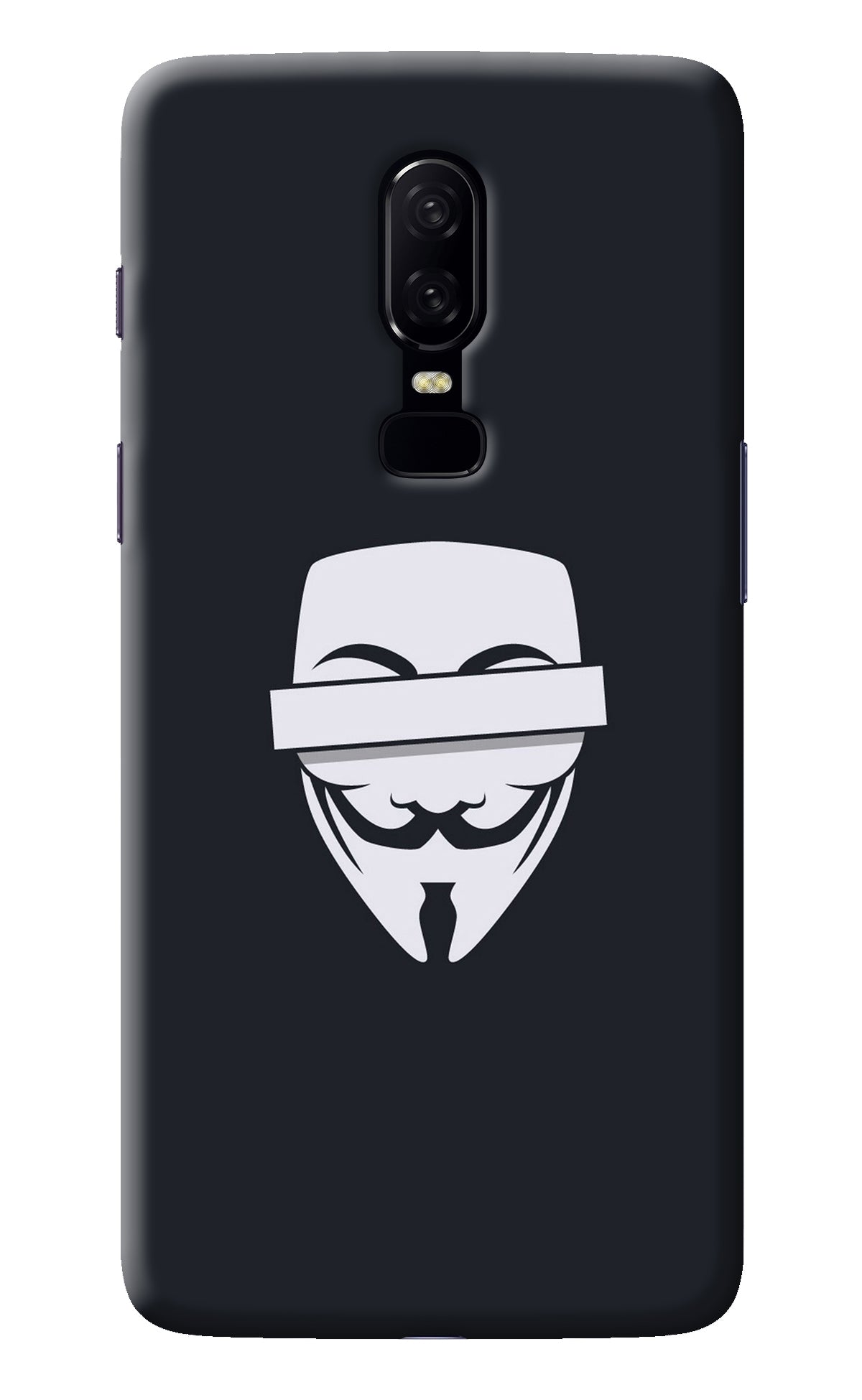 Anonymous Face Oneplus 6 Back Cover