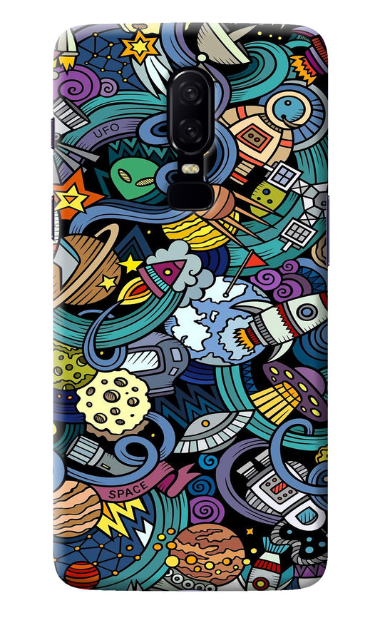 Space Abstract Oneplus 6 Back Cover