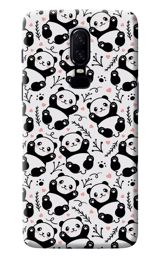 Cute Panda Oneplus 6 Back Cover