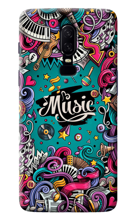 Music Graffiti Oneplus 6 Back Cover