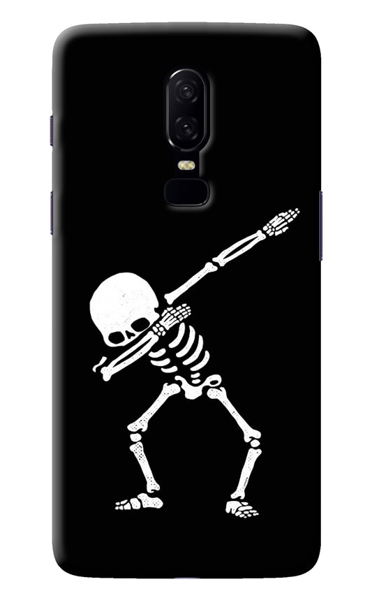 Dabbing Skeleton Art Oneplus 6 Back Cover