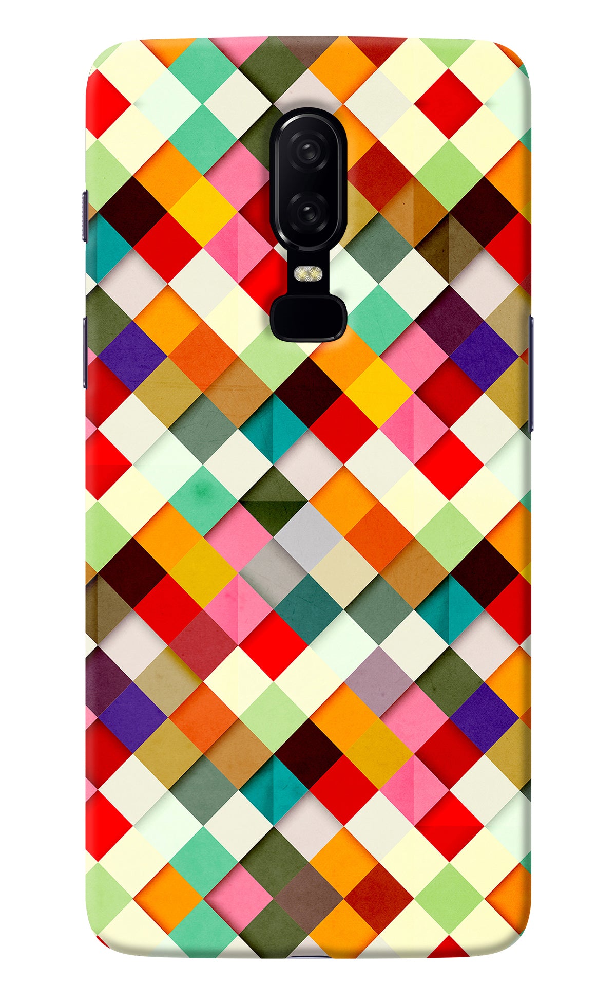 Geometric Abstract Colorful Oneplus 6 Back Cover