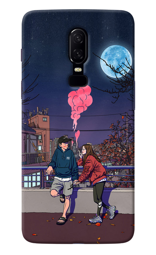 Chilling Couple Oneplus 6 Back Cover