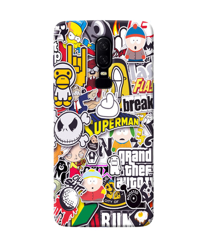 Sticker Bomb Oneplus 6 Back Cover