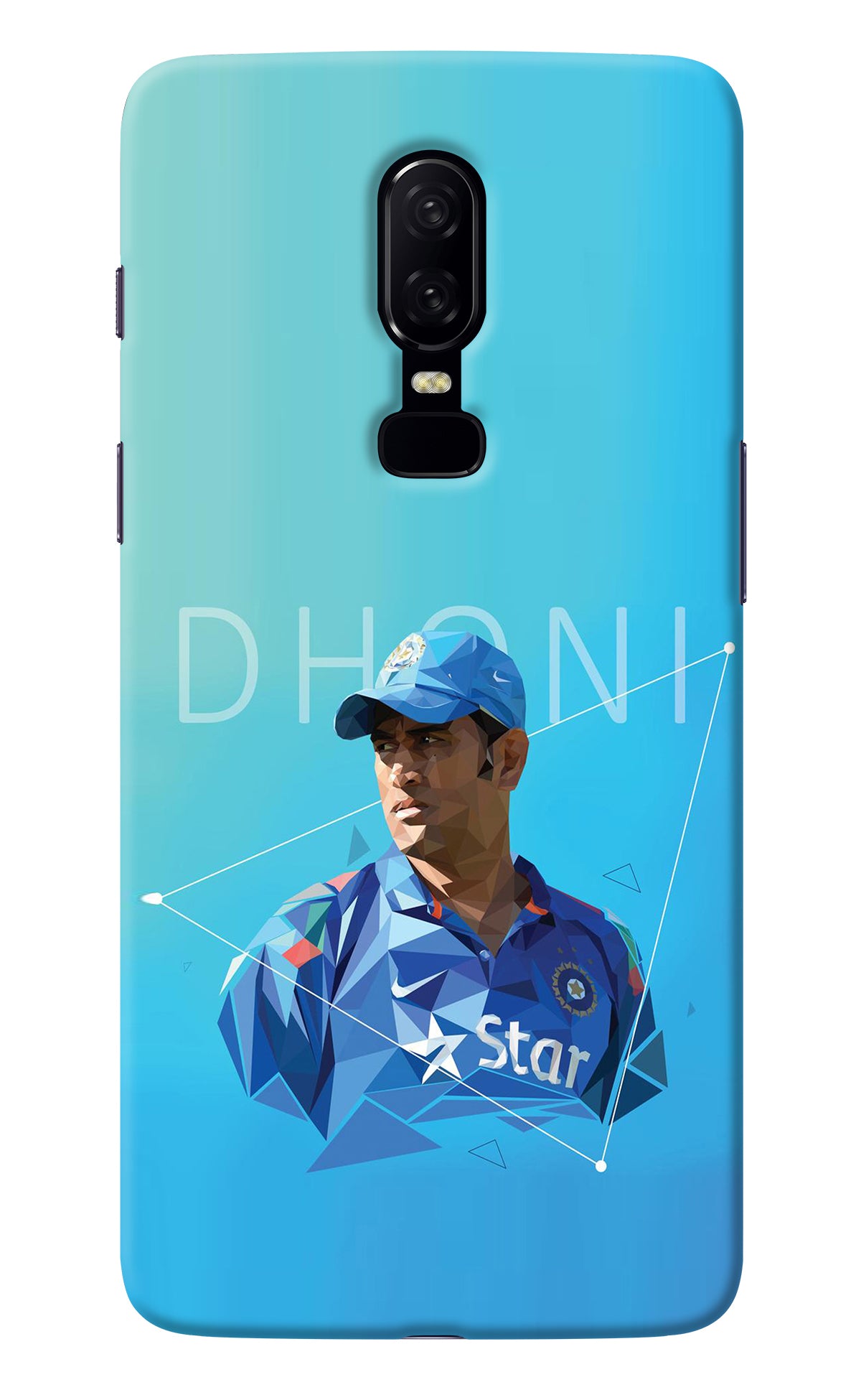 Dhoni Artwork Oneplus 6 Back Cover
