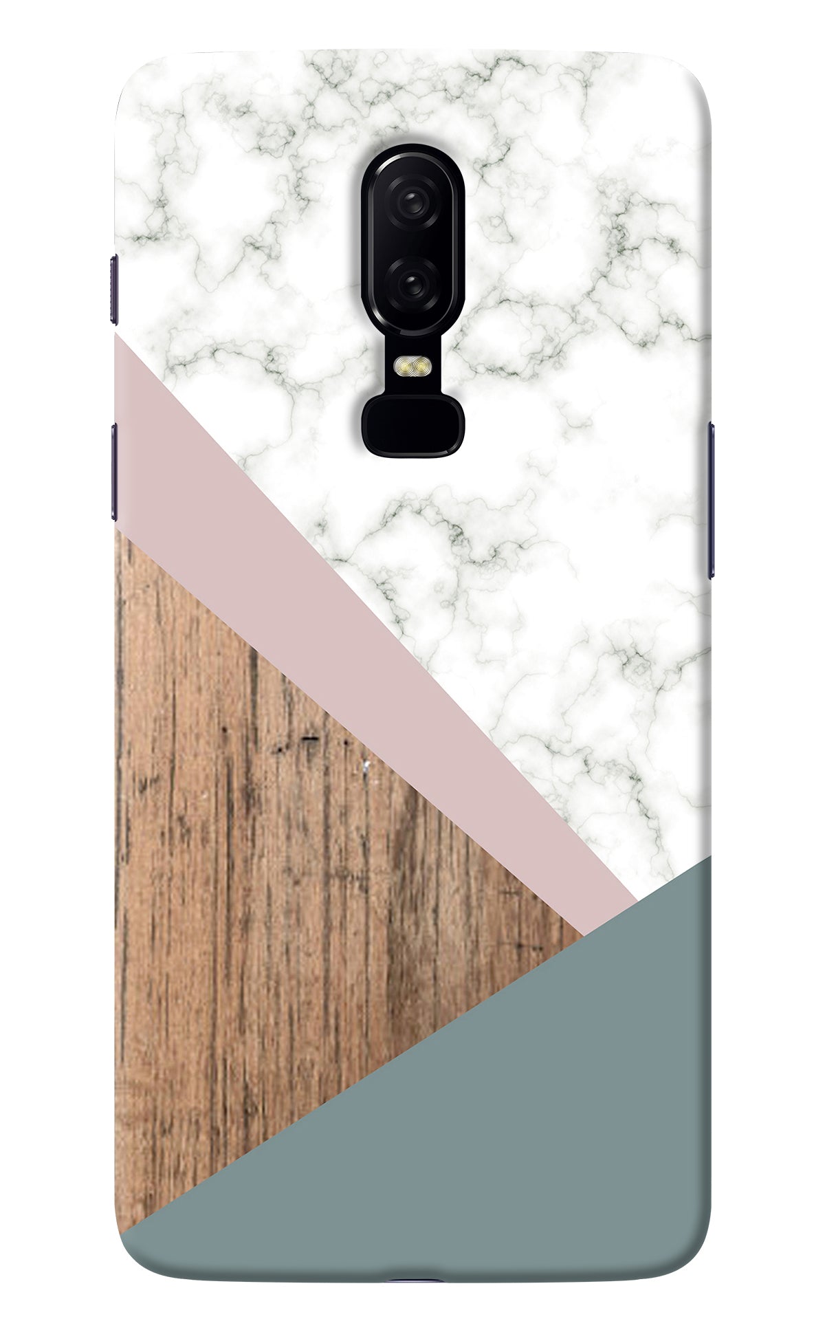 Marble wood Abstract Oneplus 6 Back Cover