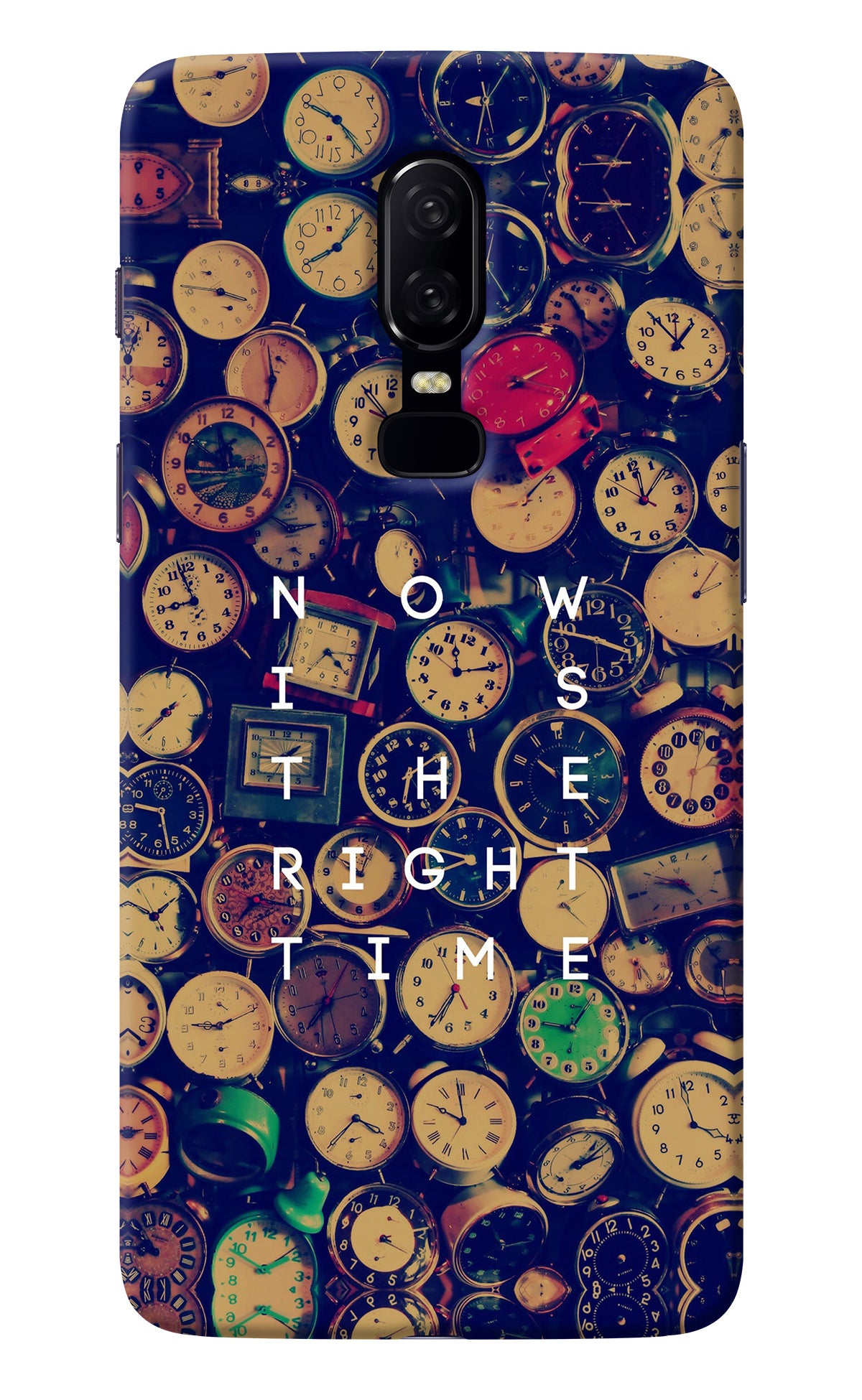 Now is the Right Time Quote Oneplus 6 Back Cover