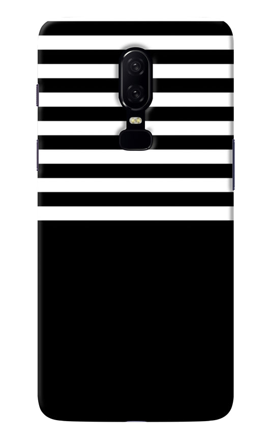 Black and White Print Oneplus 6 Back Cover