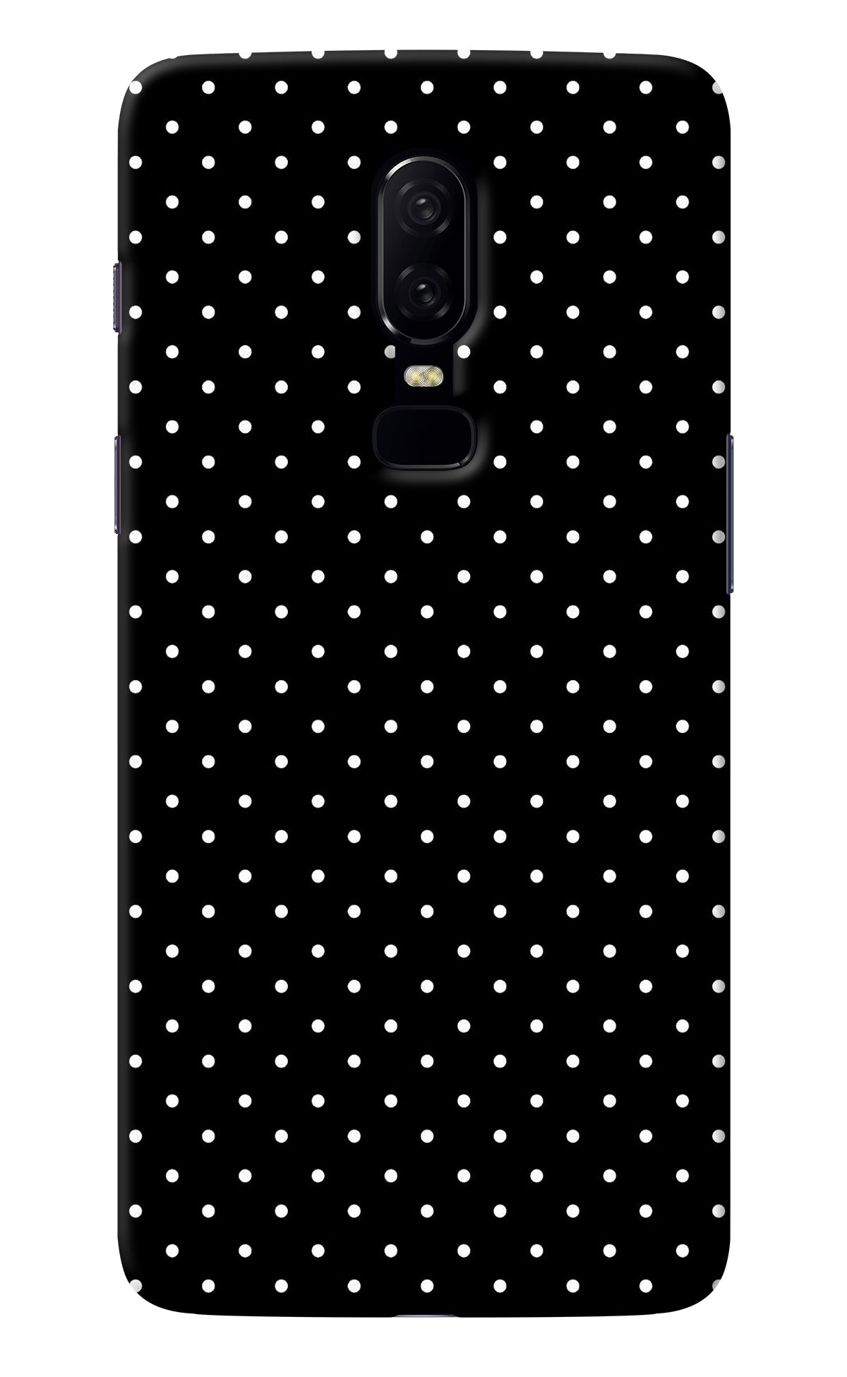 White Dots Oneplus 6 Back Cover