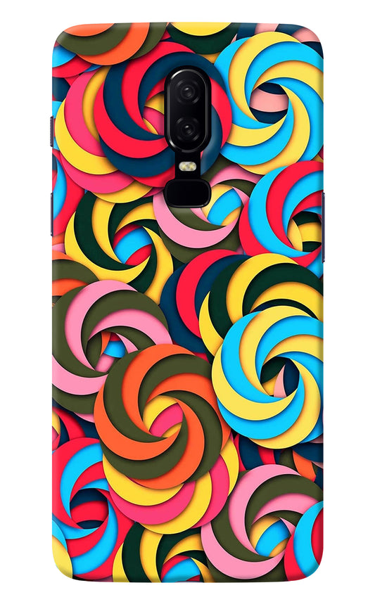 Spiral Pattern Oneplus 6 Back Cover