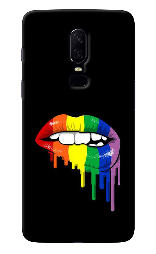 Lips Biting Oneplus 6 Back Cover