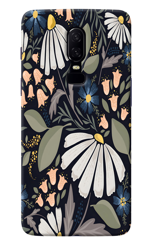Flowers Art Oneplus 6 Back Cover