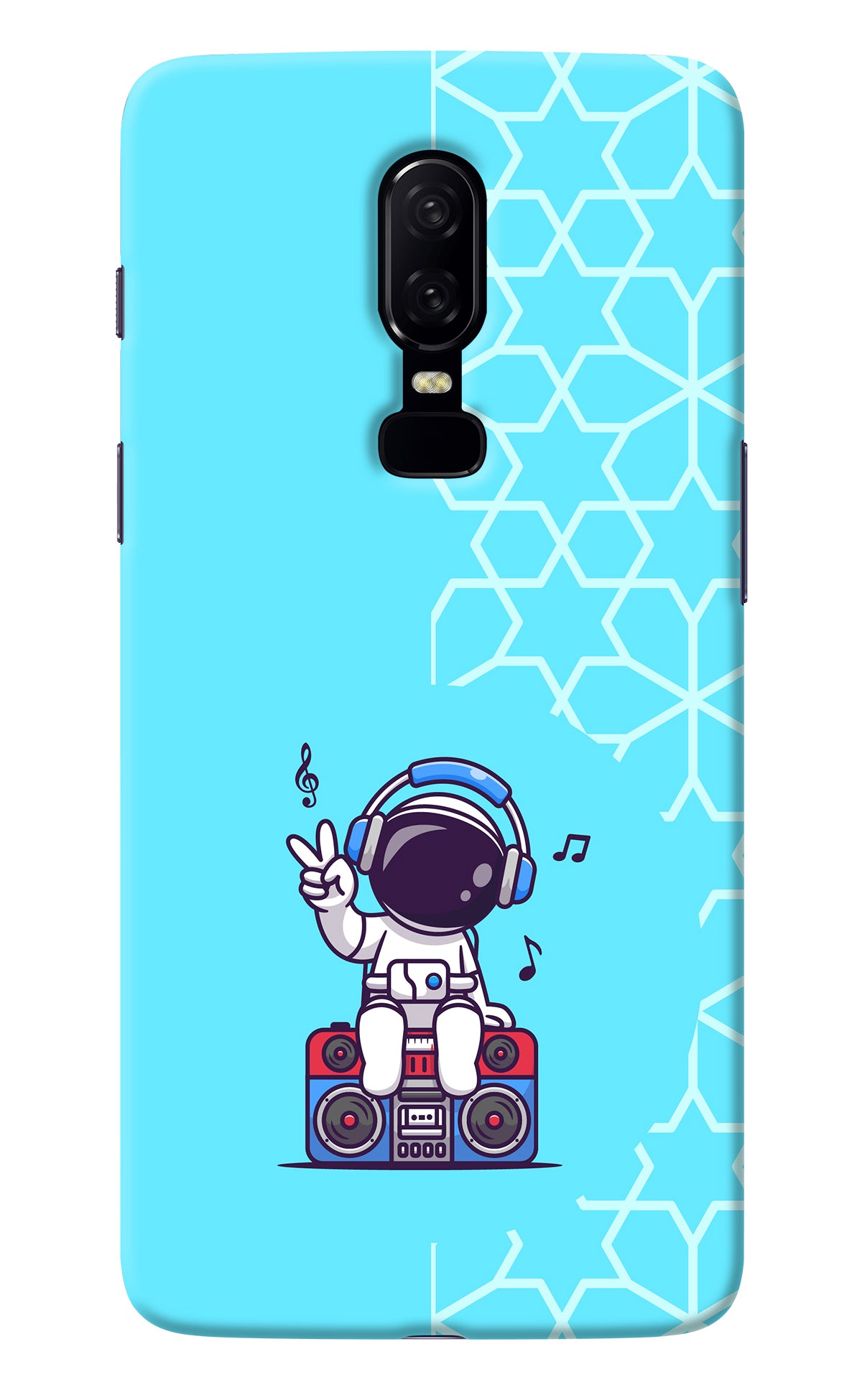 Cute Astronaut Chilling Oneplus 6 Back Cover