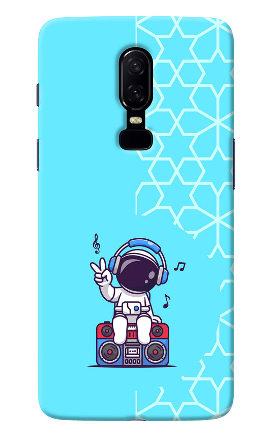 Cute Astronaut Chilling Oneplus 6 Back Cover