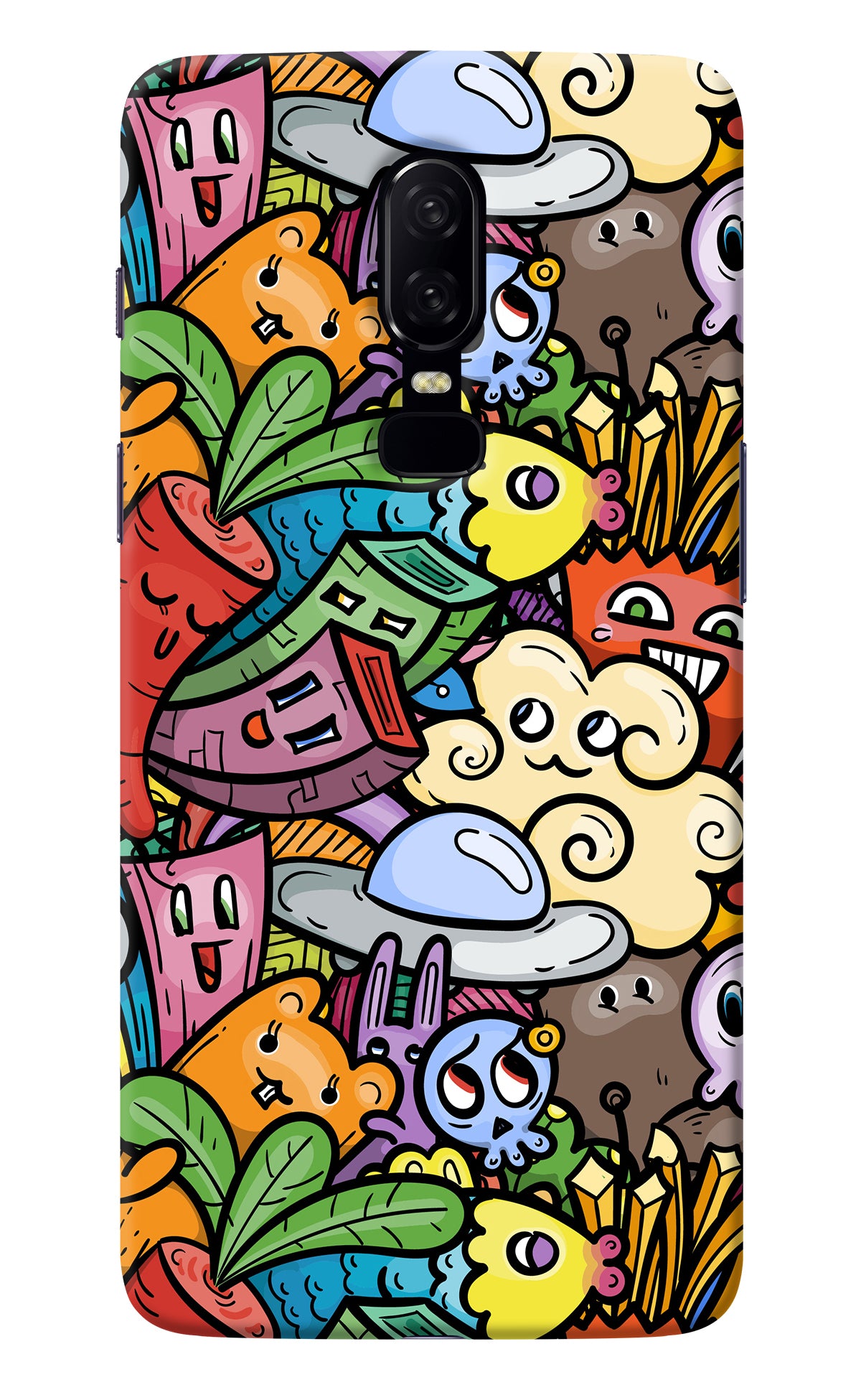Veggie Doodle Oneplus 6 Back Cover