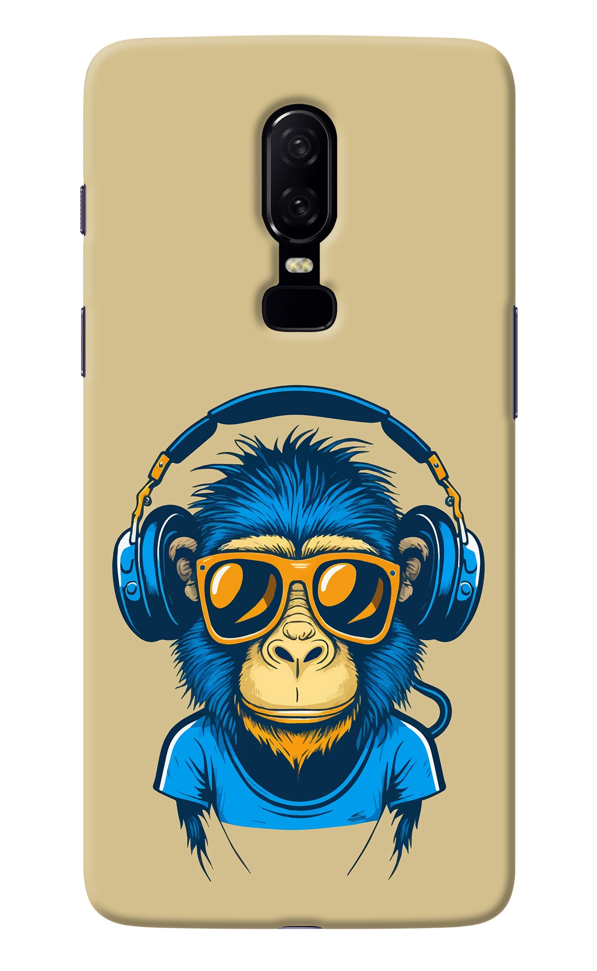 Monkey Headphone Oneplus 6 Back Cover