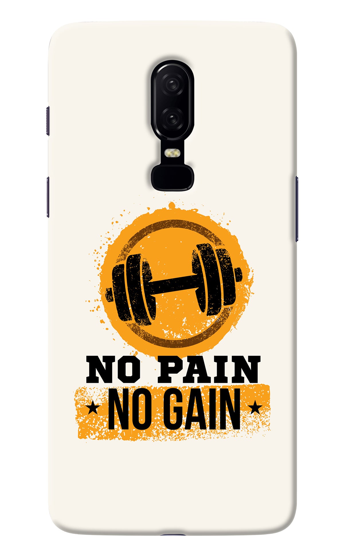 No Pain No Gain Oneplus 6 Back Cover