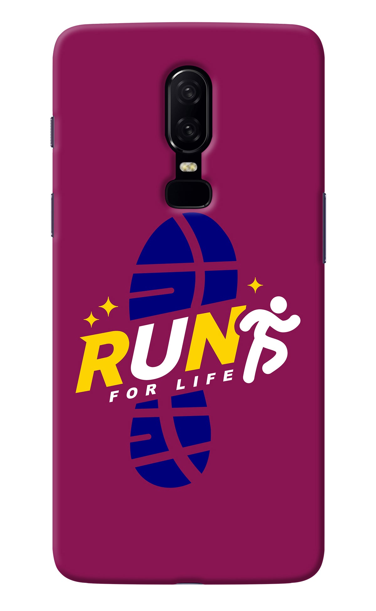 Run for Life Oneplus 6 Back Cover