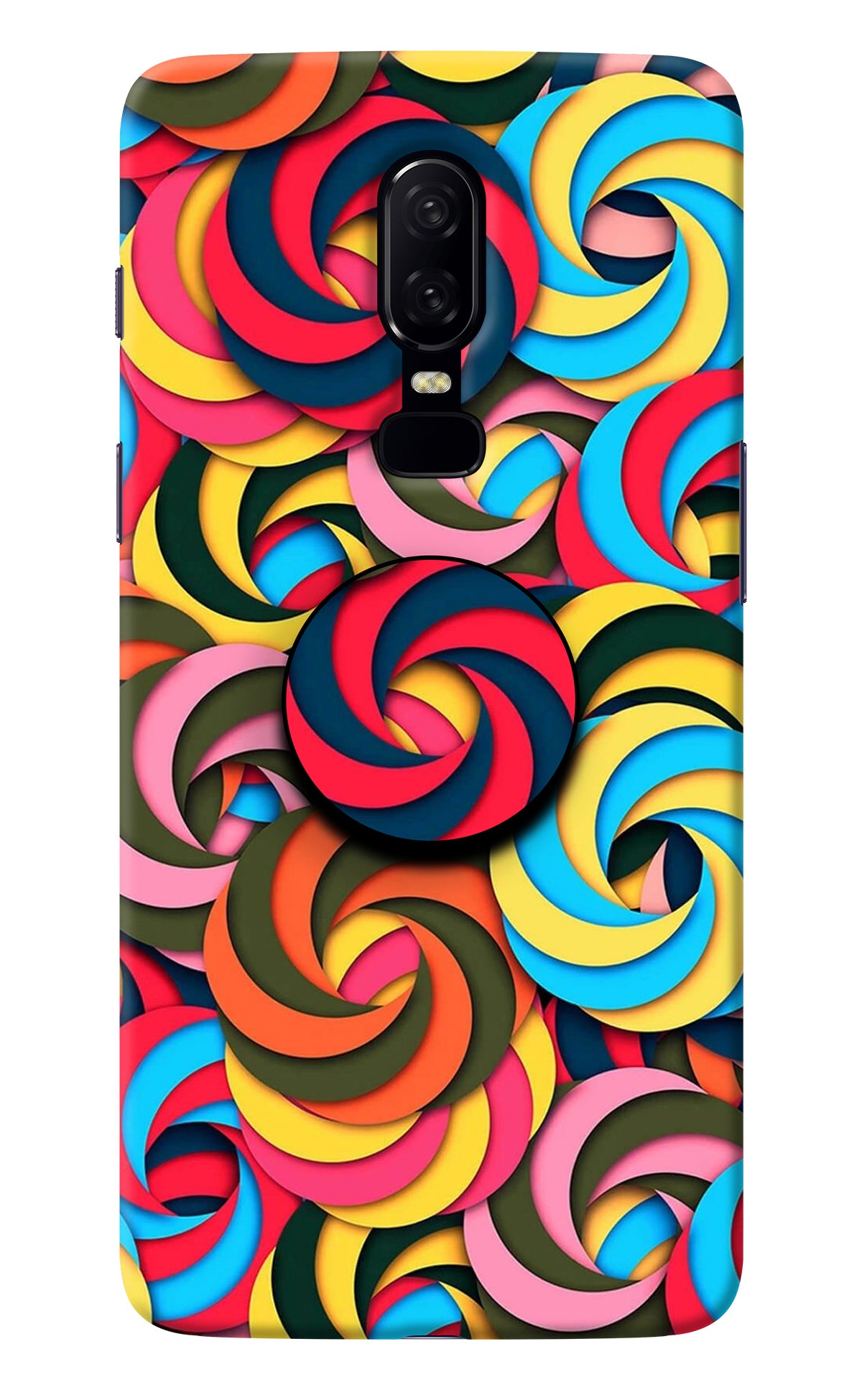 Spiral Pattern Oneplus 6 Pop Case