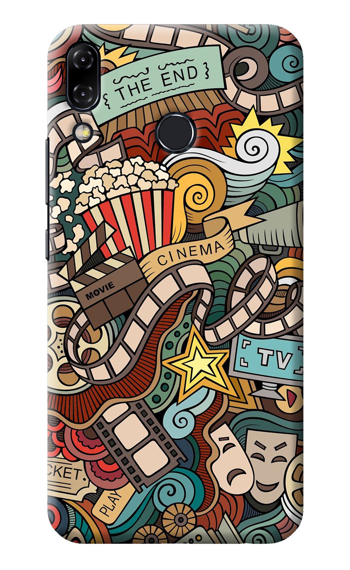 Cinema Abstract Asus Zenfone 5Z Back Cover