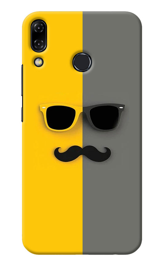 Sunglasses with Mustache Asus Zenfone 5Z Back Cover