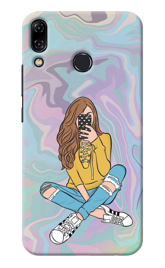 Selfie Girl Asus Zenfone 5Z Back Cover