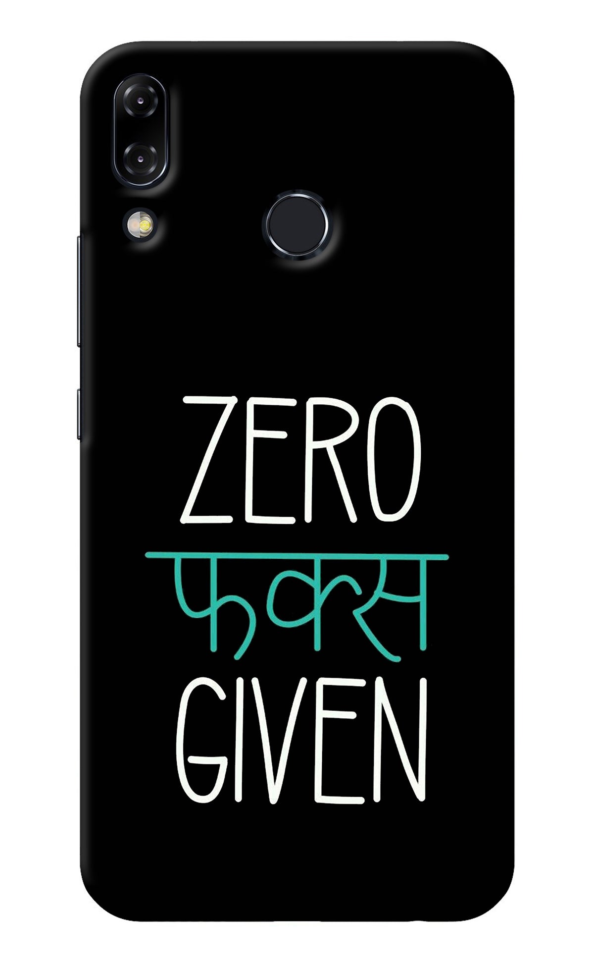 Zero Fucks Given Asus Zenfone 5Z Back Cover