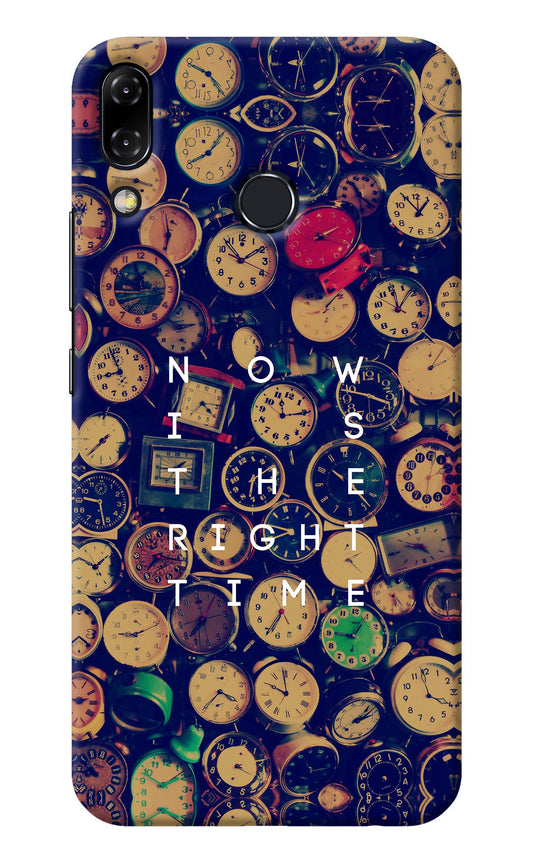 Now is the Right Time Quote Asus Zenfone 5Z Back Cover
