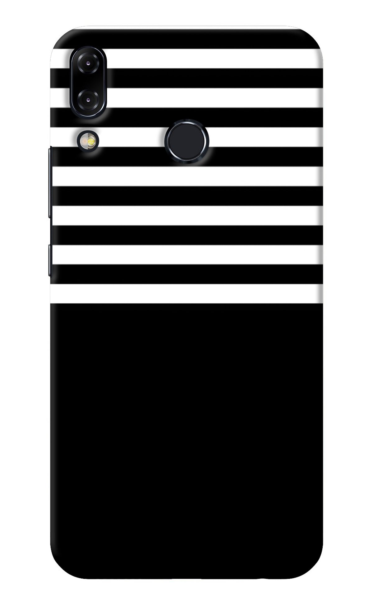 Black and White Print Asus Zenfone 5Z Back Cover