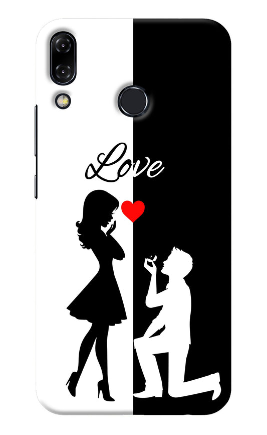 Love Propose Black And White Asus Zenfone 5Z Back Cover