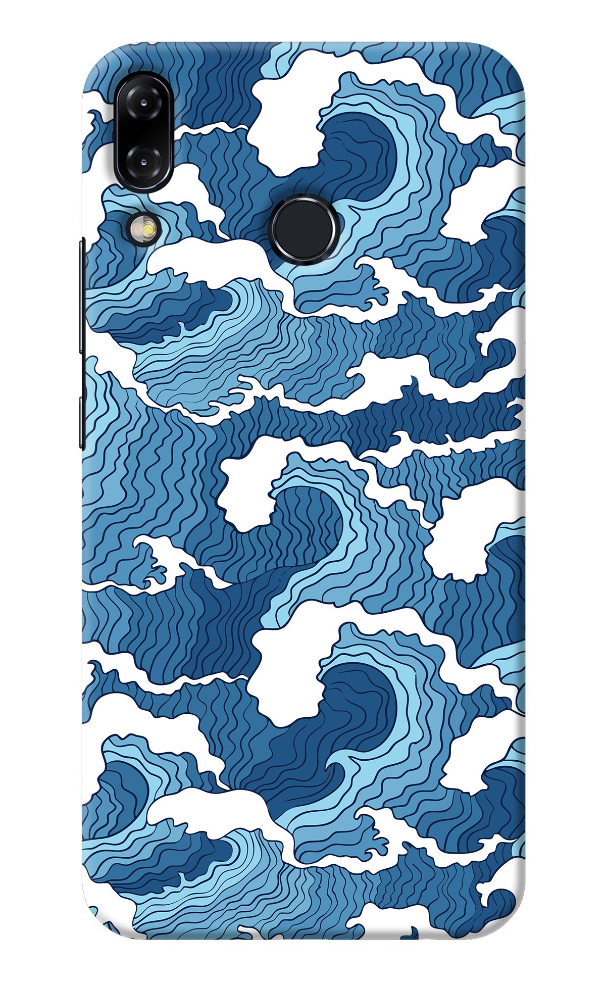 Blue Waves Asus Zenfone 5Z Back Cover