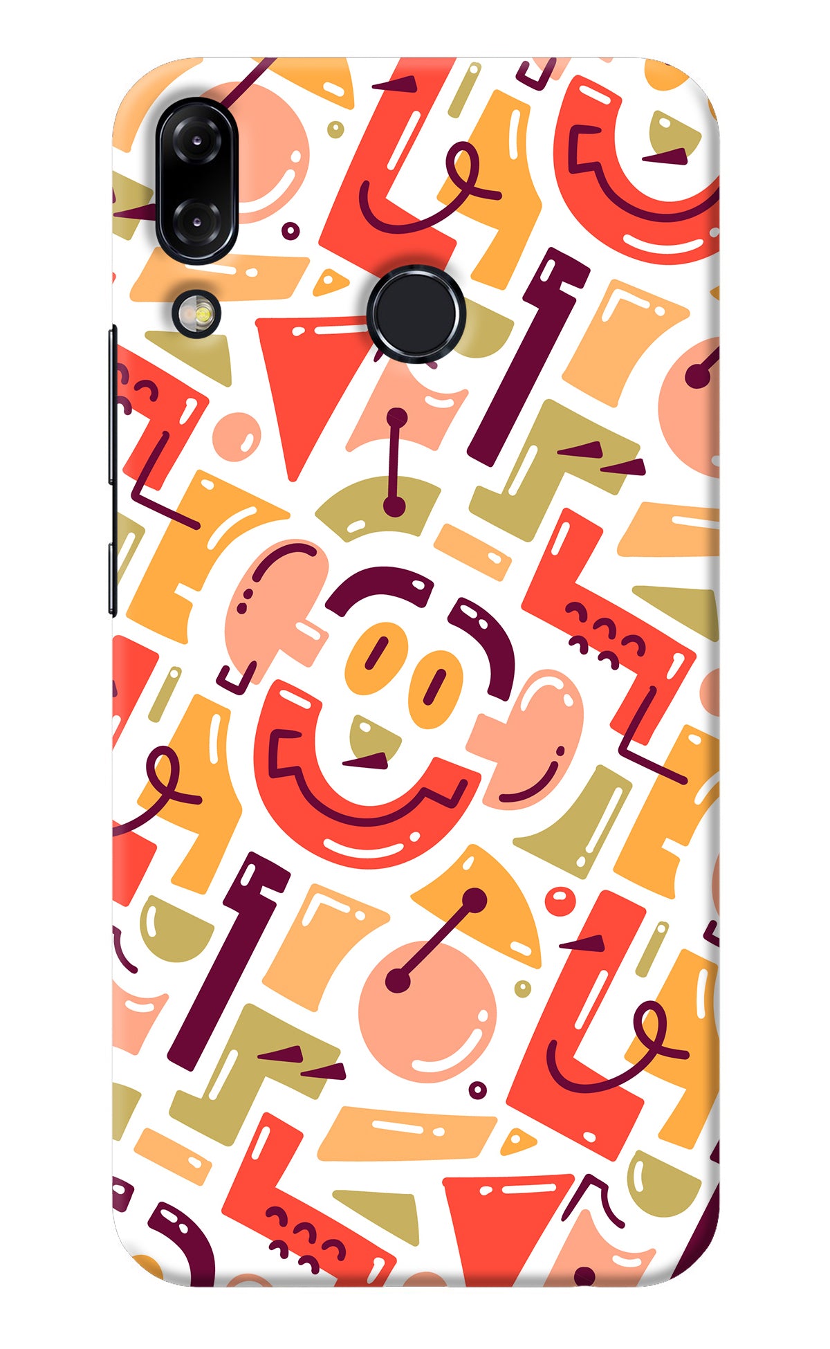 Doodle Pattern Asus Zenfone 5Z Back Cover