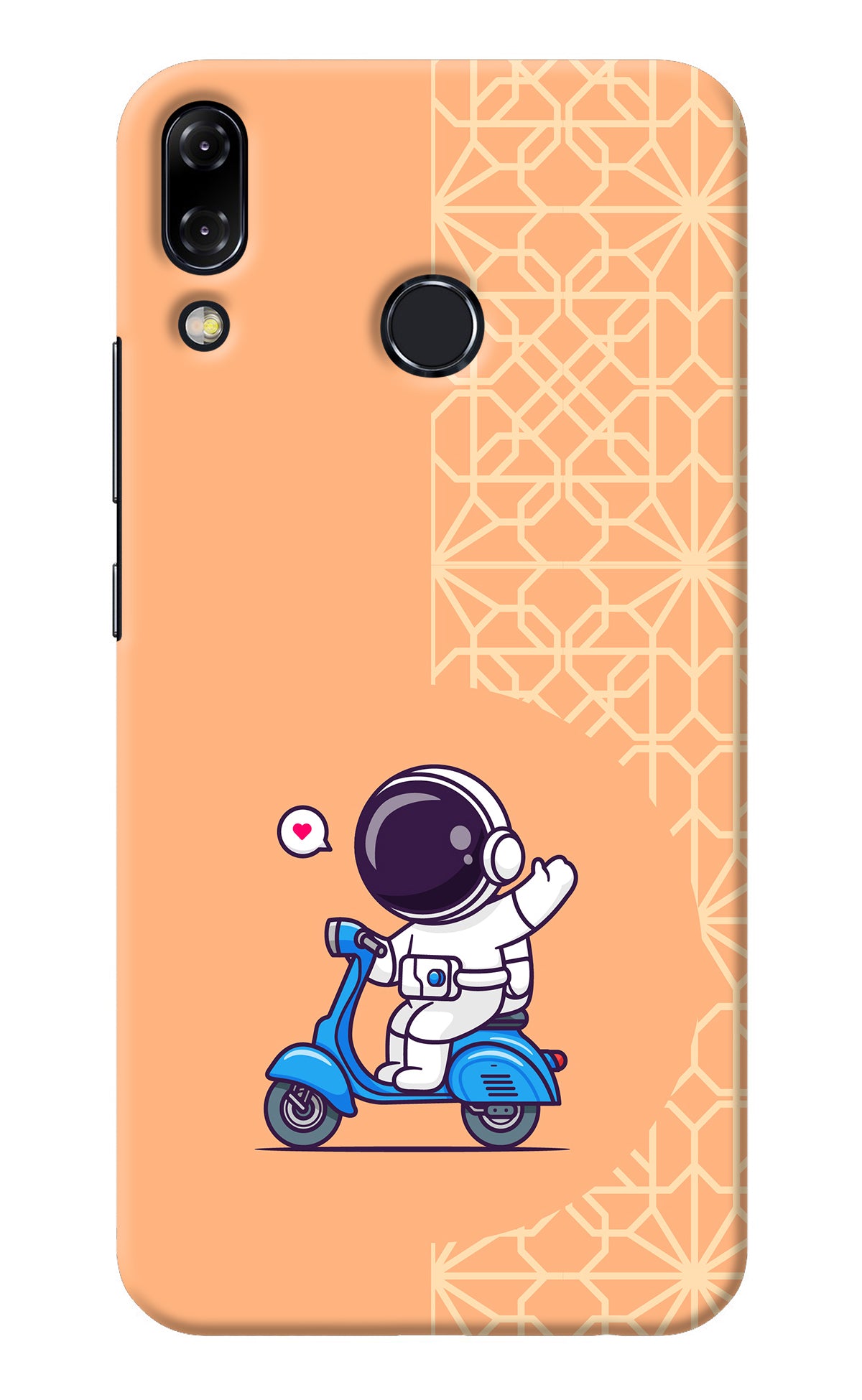 Cute Astronaut Riding Asus Zenfone 5Z Back Cover