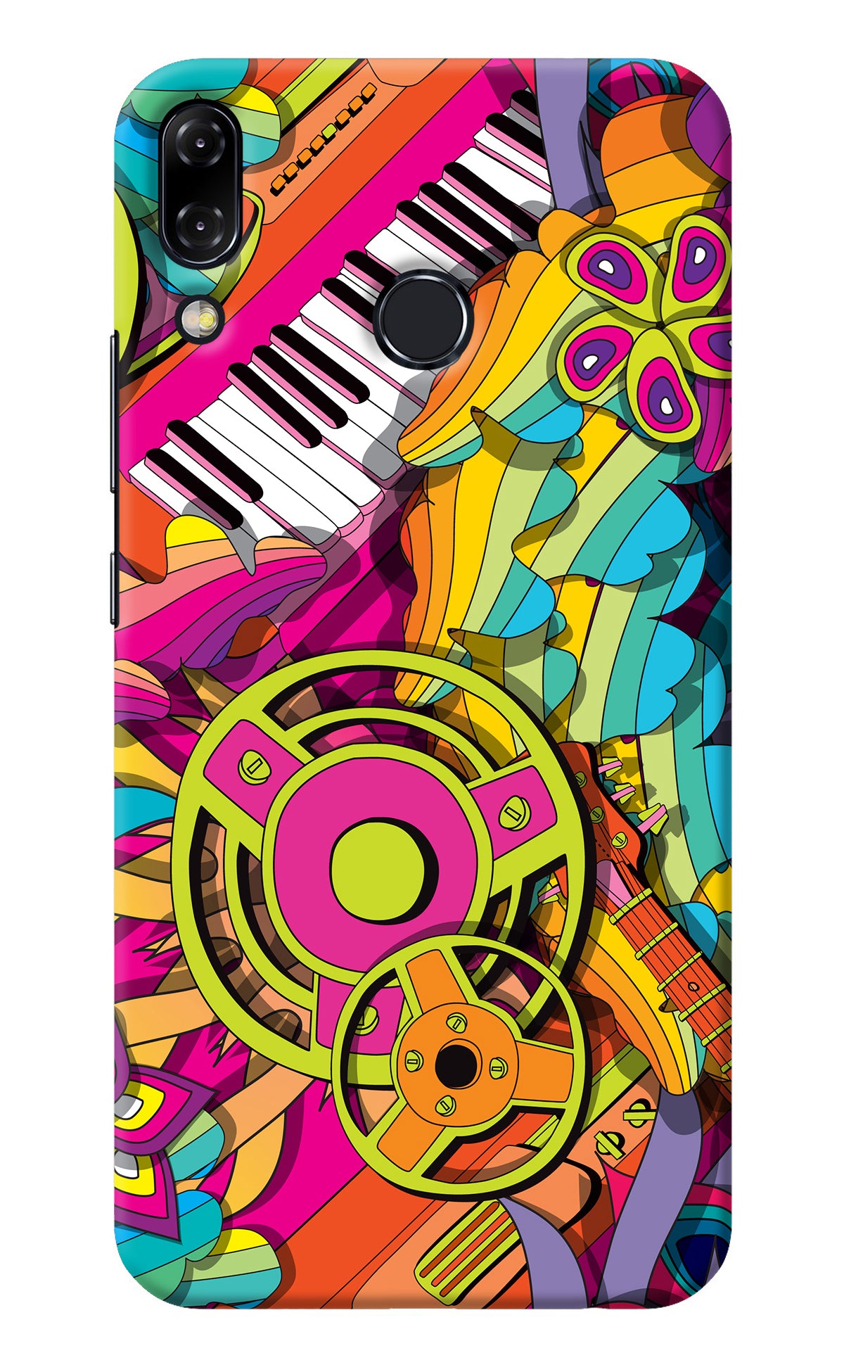 Music Doodle Asus Zenfone 5Z Back Cover