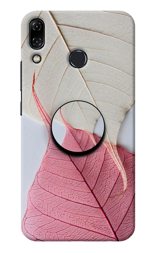 White Pink Leaf Asus Zenfone 5Z Pop Case