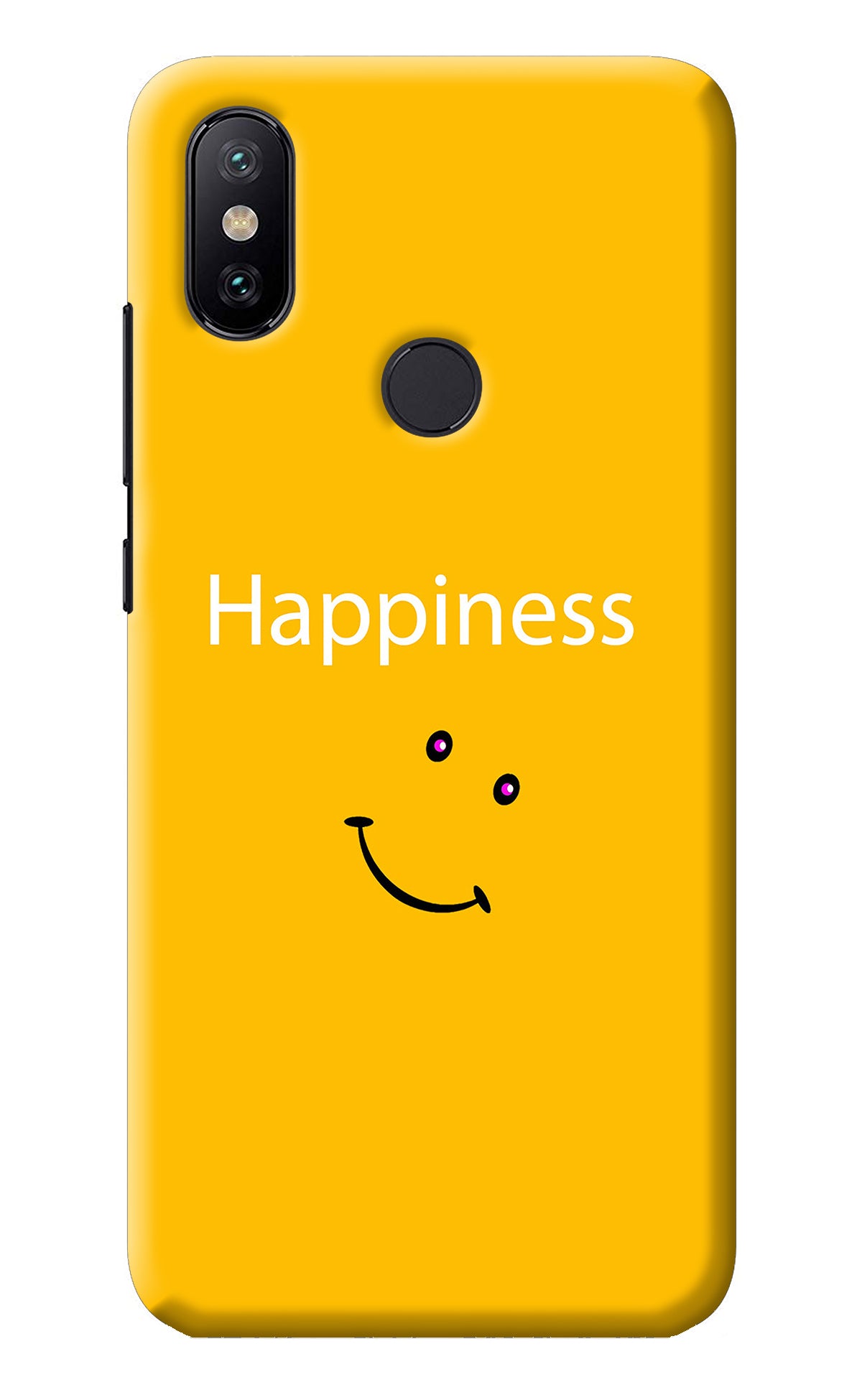 Happiness With Smiley Mi A2 Back Cover