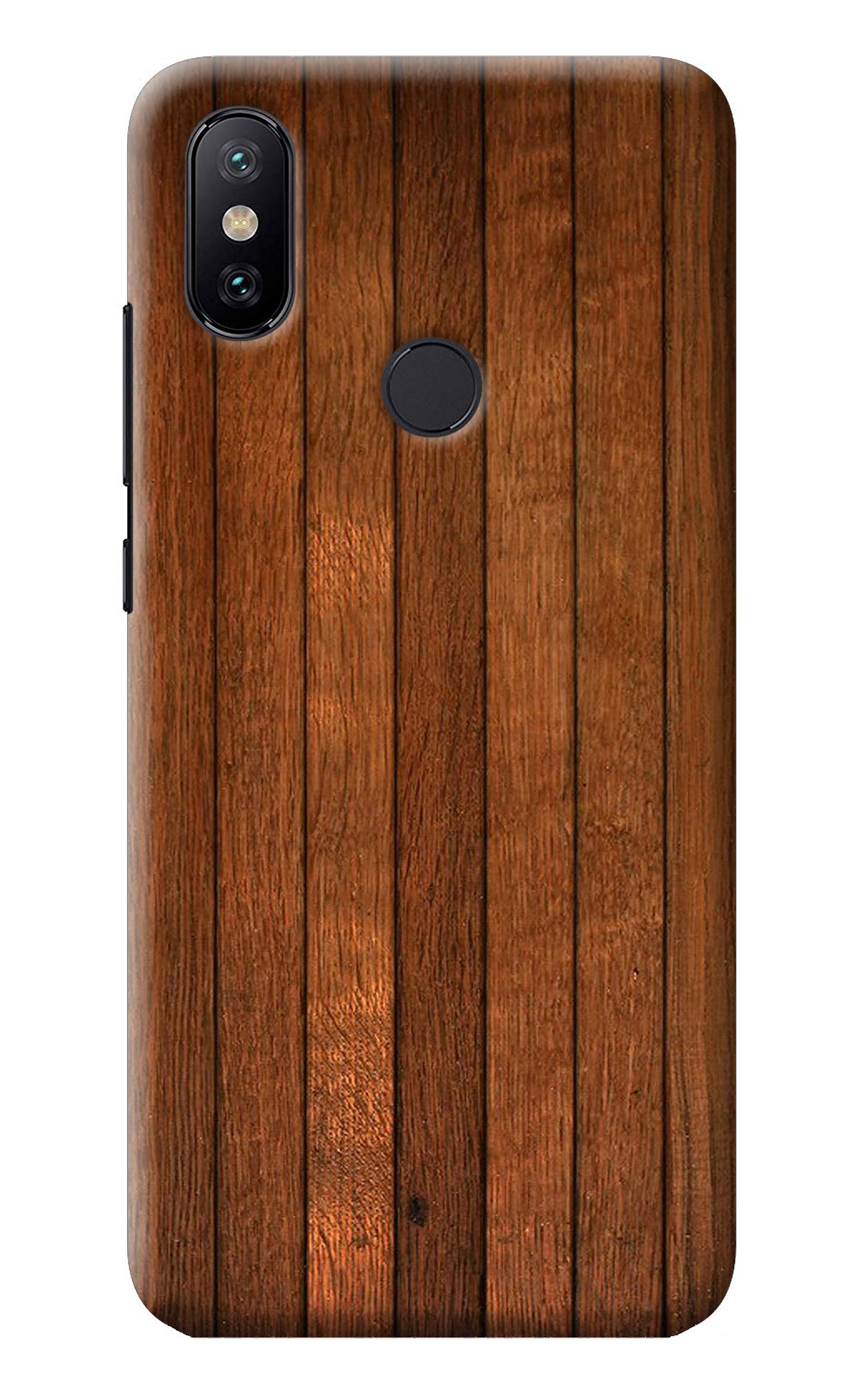 Wooden Artwork Bands Mi A2 Back Cover