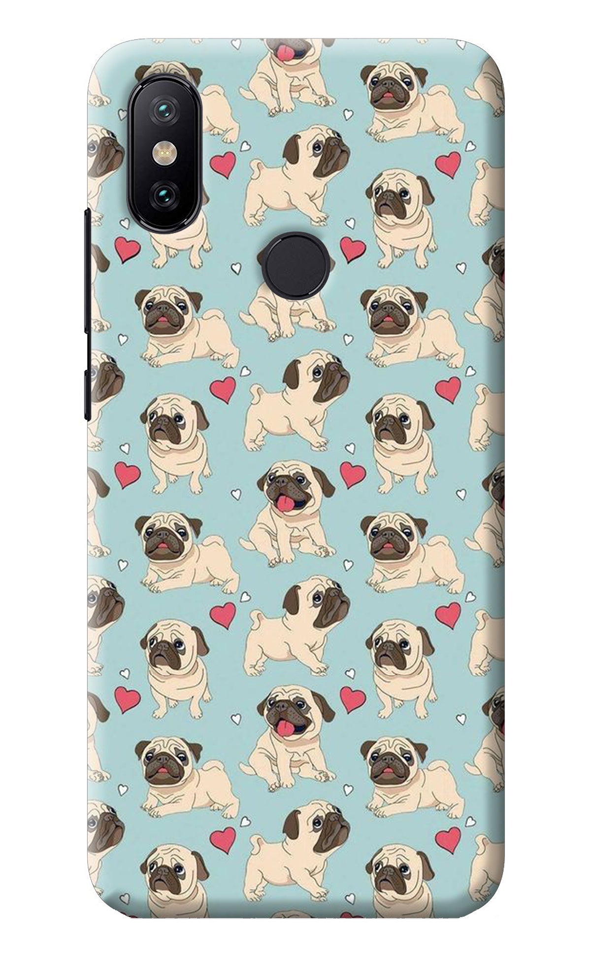 Pug Dog Mi A2 Back Cover