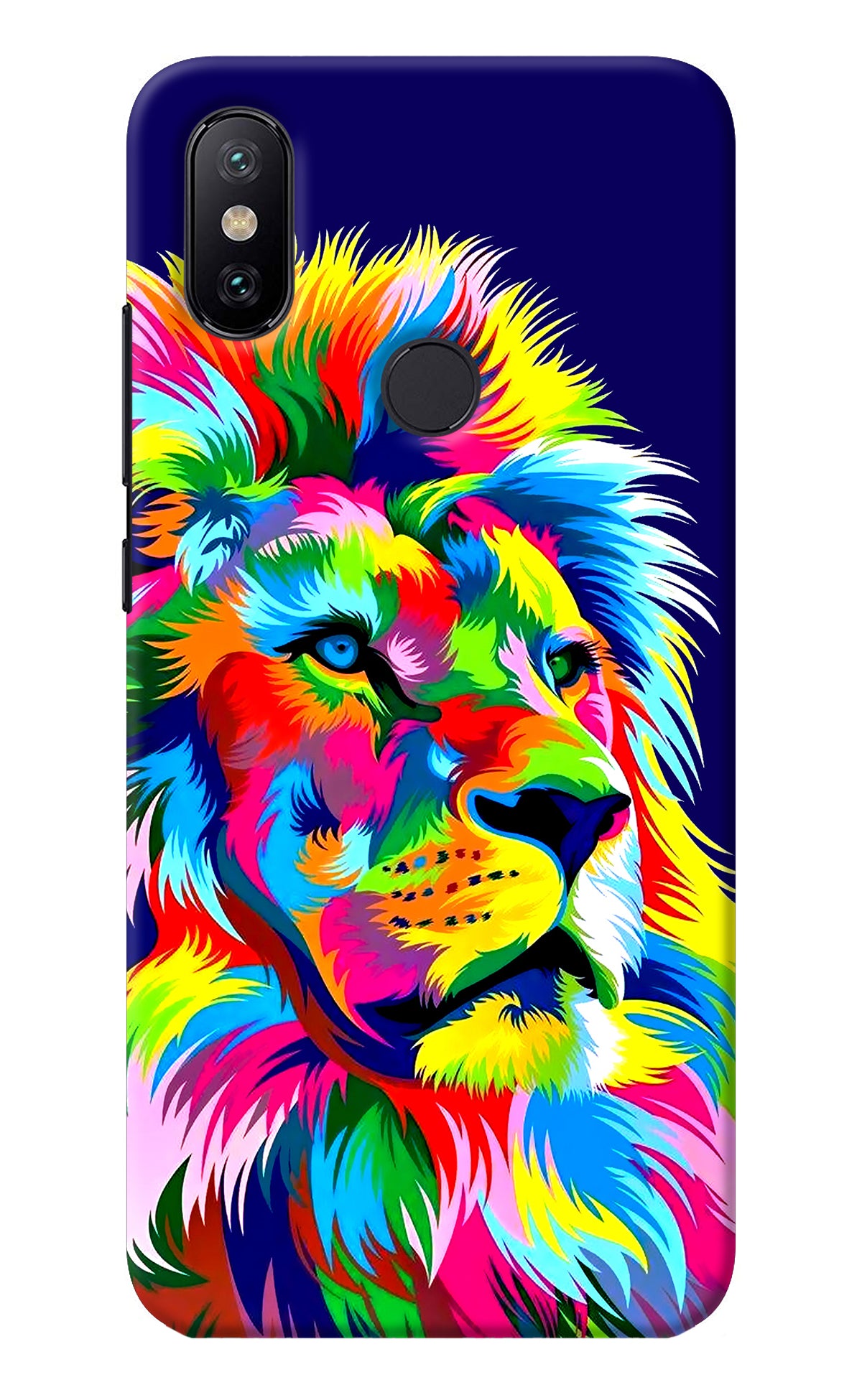 Vector Art Lion Mi A2 Back Cover