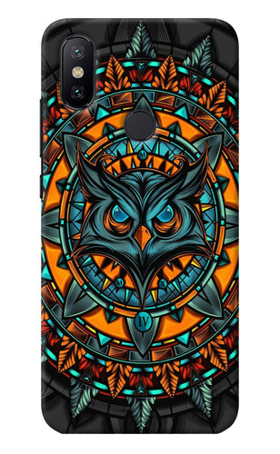 Angry Owl Art Mi A2 Back Cover