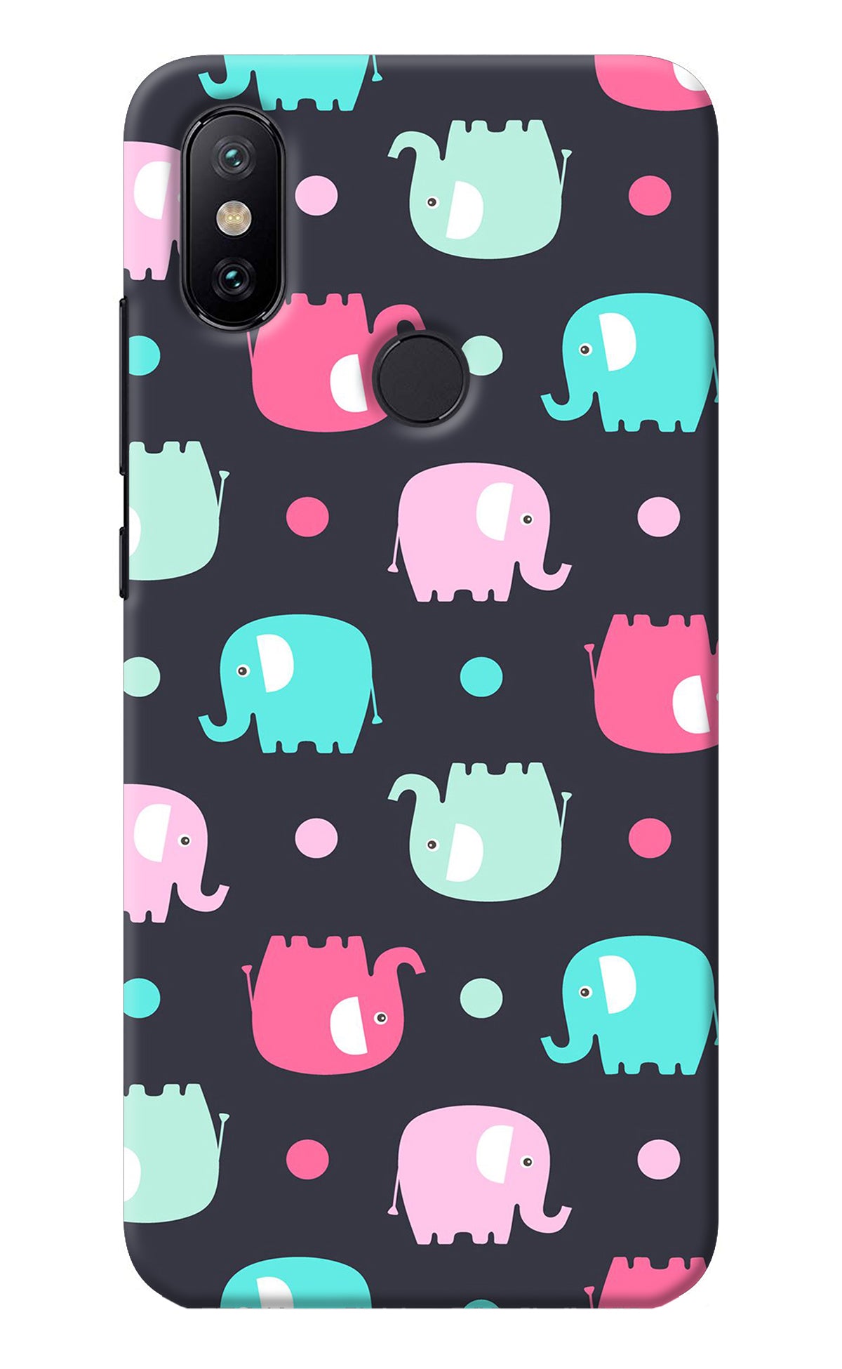 Elephants Mi A2 Back Cover