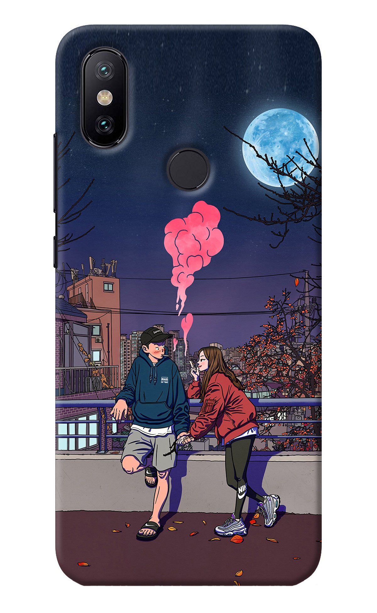 Chilling Couple Mi A2 Back Cover