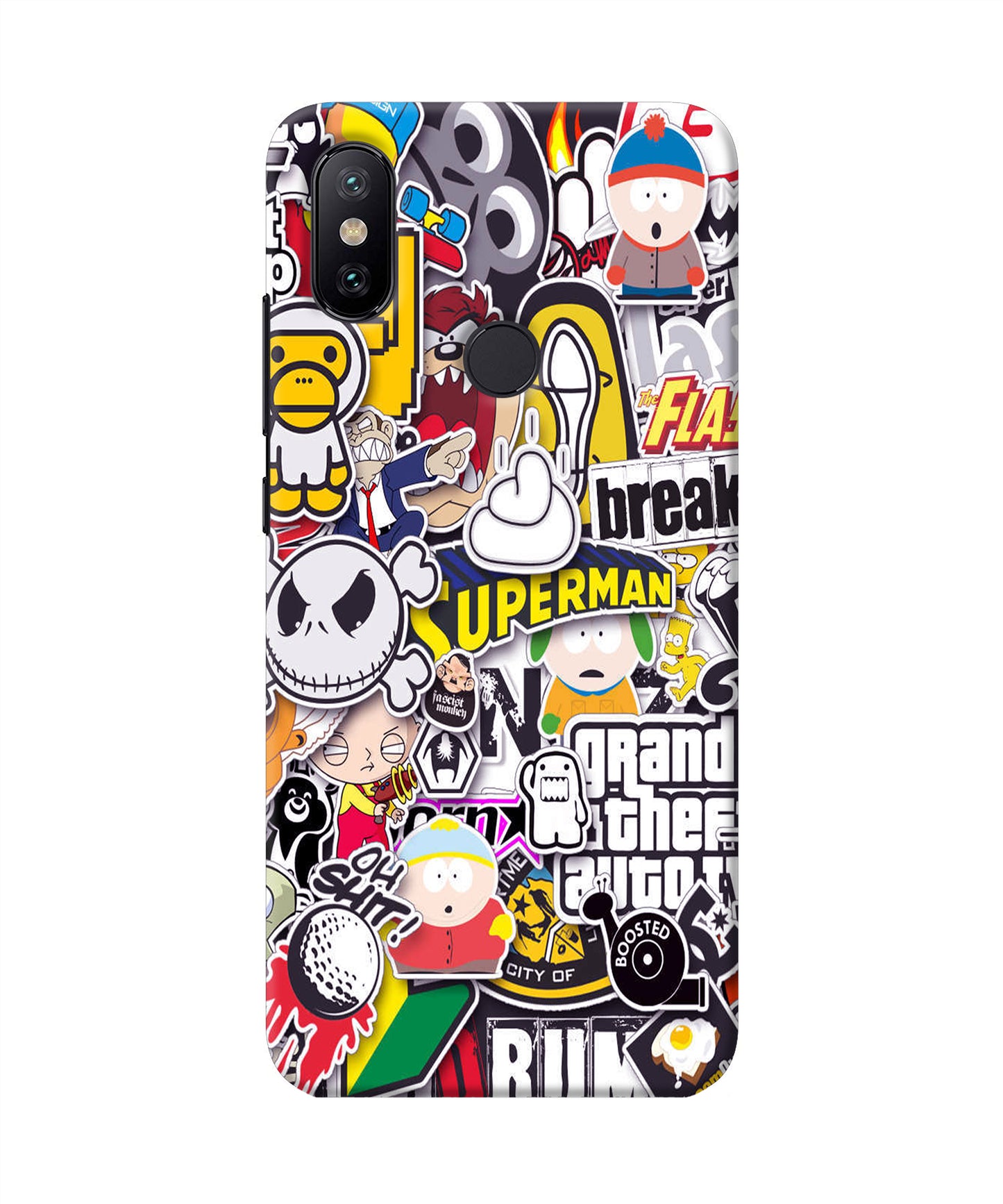 Sticker Bomb Mi A2 Back Cover